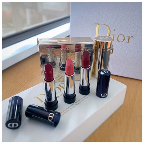 rouge dior lipstick clutch|Dior lipstick set with clutch.